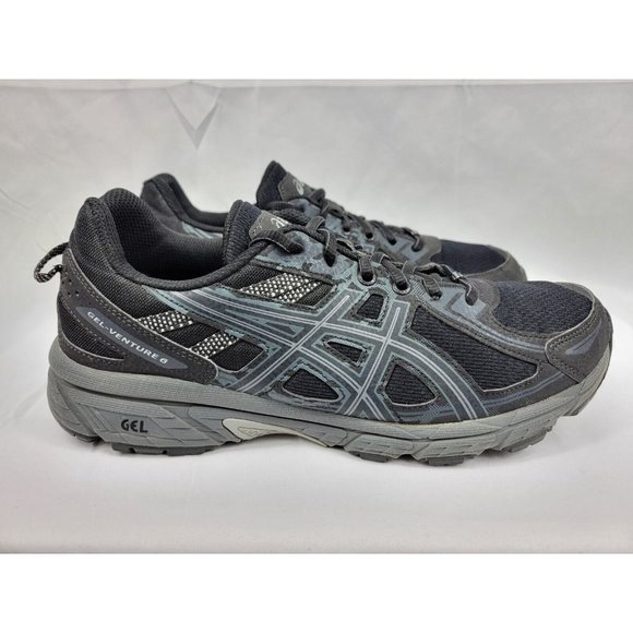 Asics Other - Asics Gel Venture 6 Athletic Shoes Sneakers Mens Size 10 Black Gray T7G1N